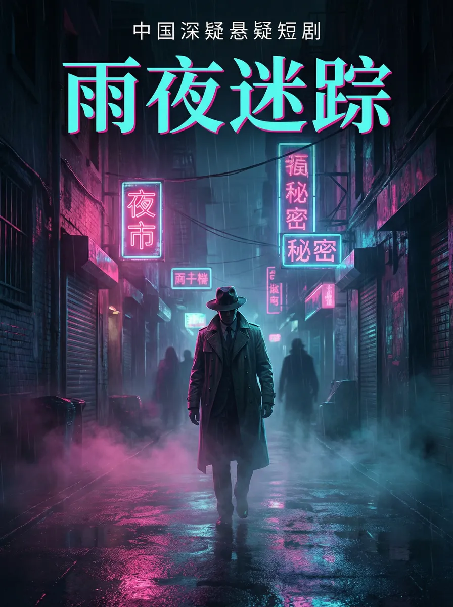 僵尸叔叔国语 悬疑追踪短剧 - 雨夜迷踪海报