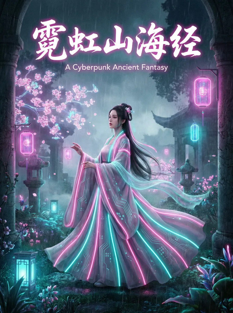 僵尸叔叔国语 古风奇缘短剧 - 霓虹山海经海报